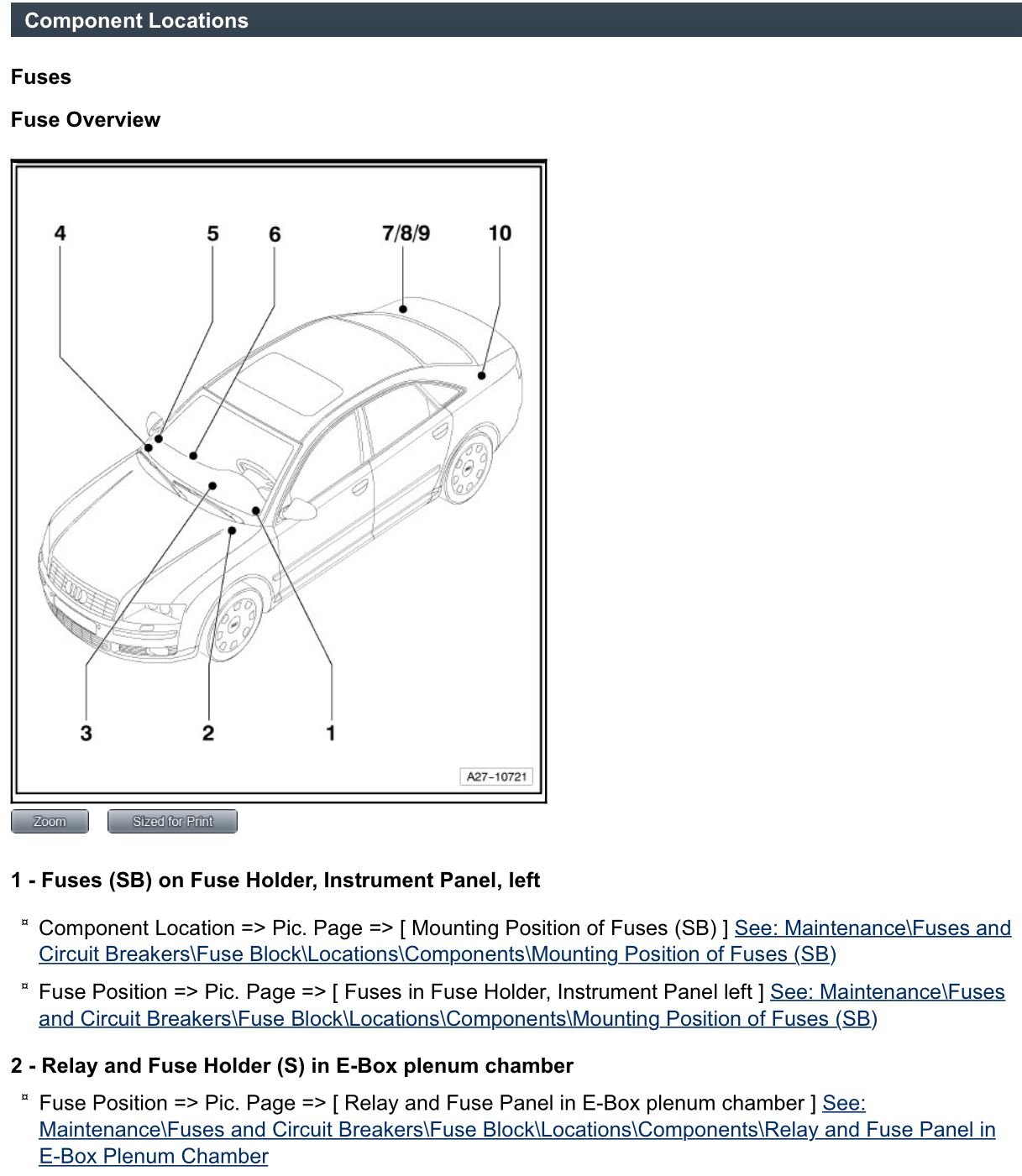 Secondary Air Injection Pump Relay and Fuse Location AudiWorld Forums