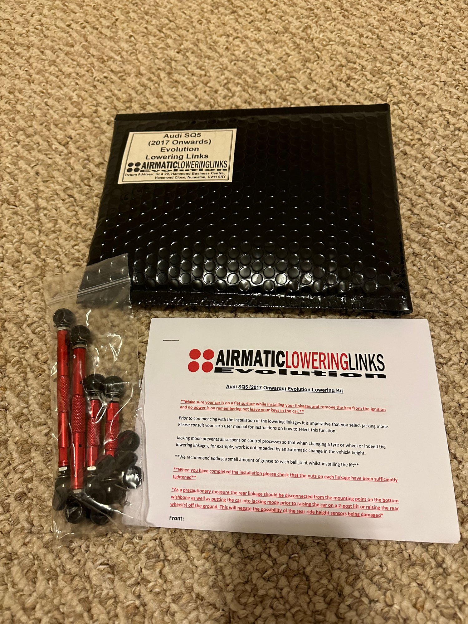 Brand New Airmatic Lower Links for SQ5 AudiWorld Forums