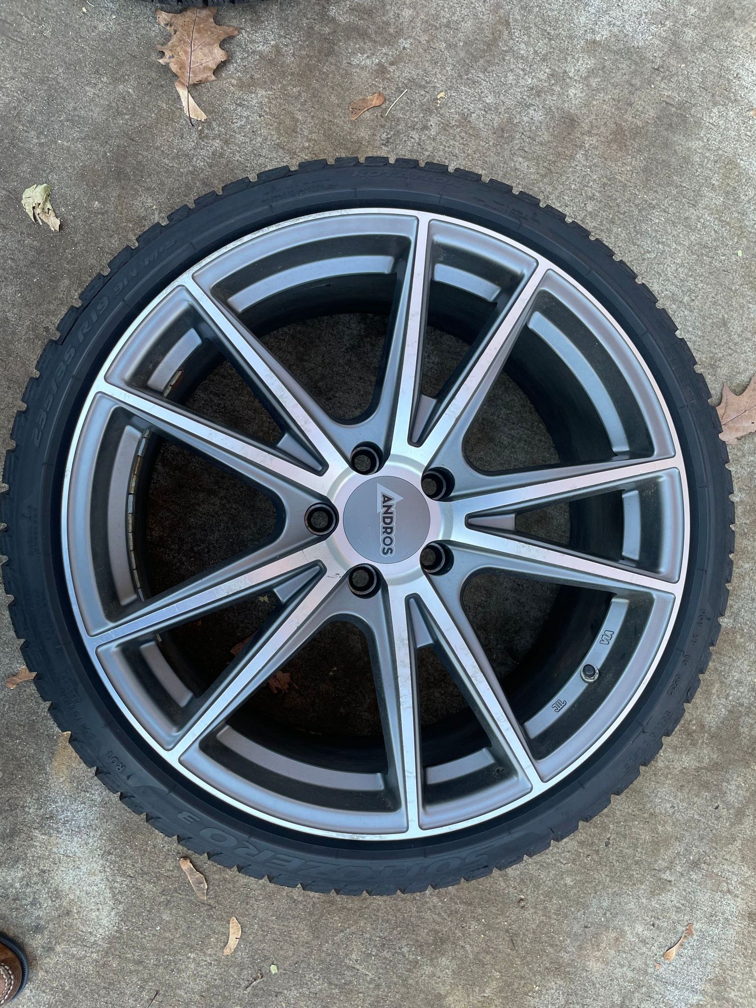 Set of 4 Andros Spec K 19x8.5 ET45 with Pirelli Sottozero 3, 235/35-19 ...