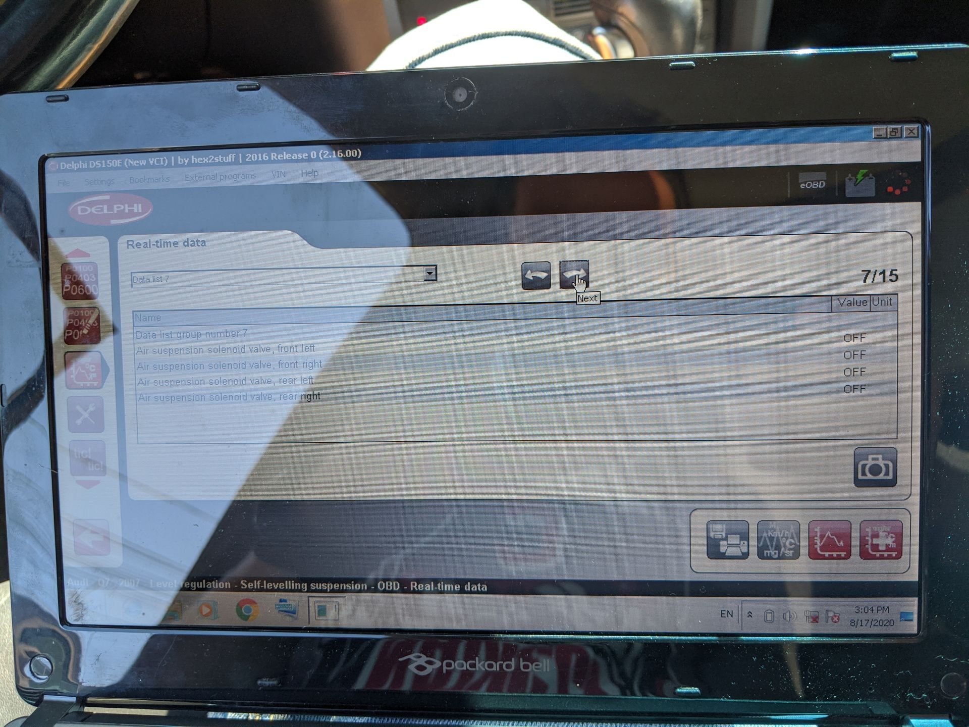 Air suspension fault code 02645 AudiWorld Forums