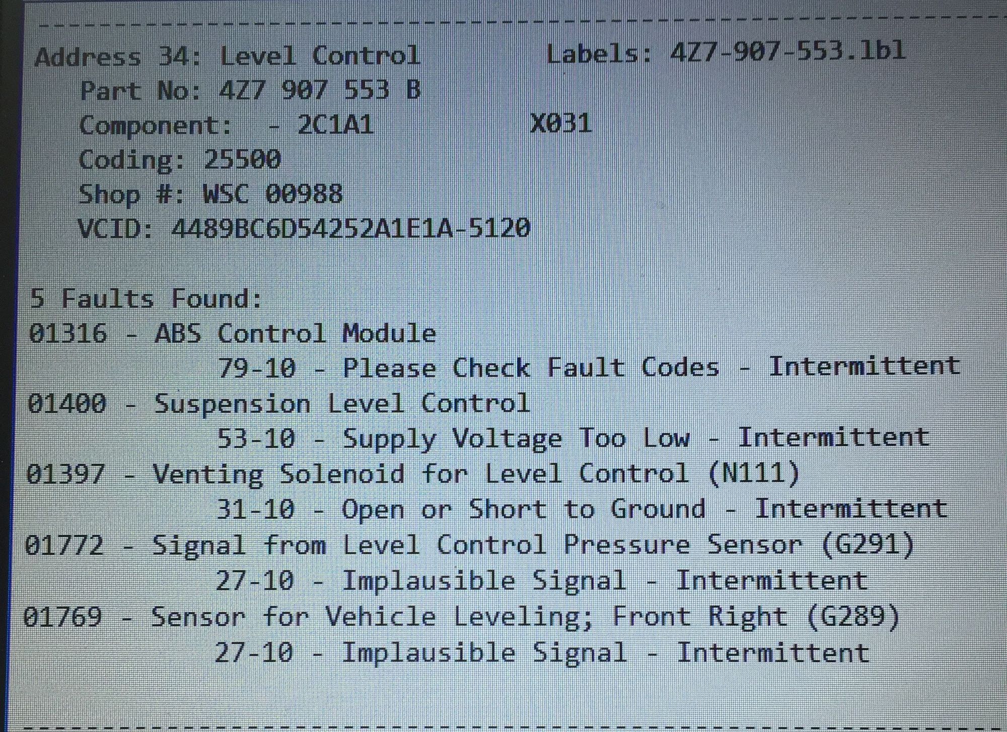 suspension-fault-codes-audiworld-forums