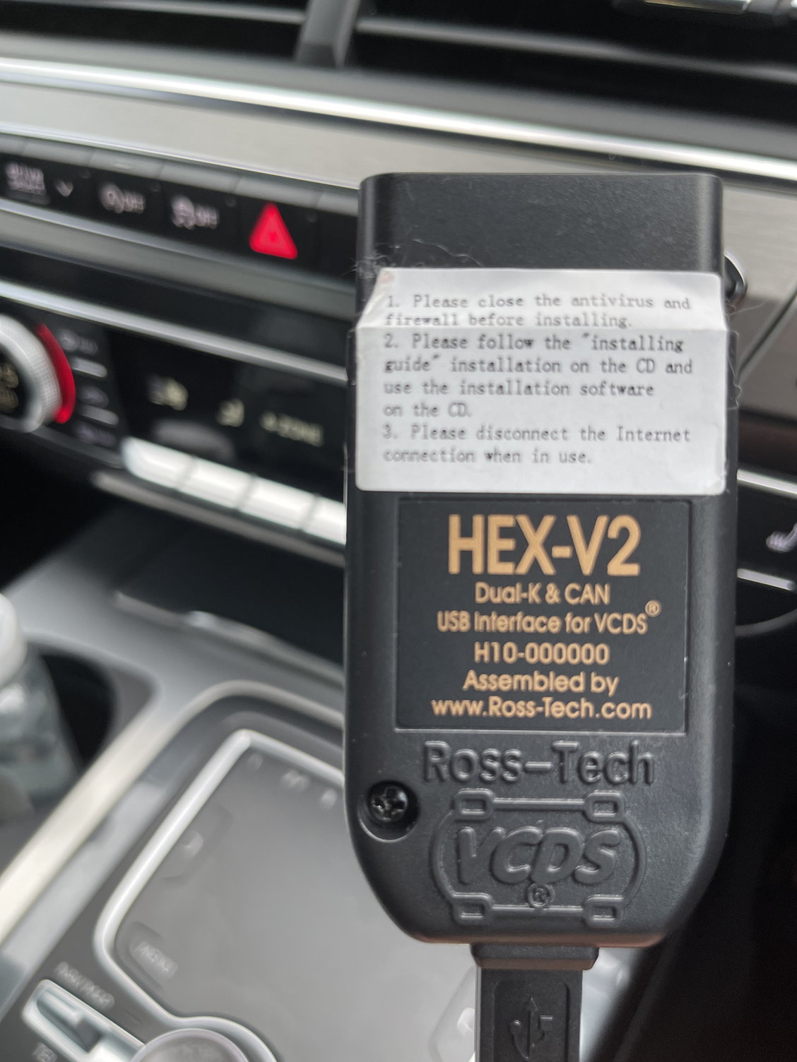 VCDS HEX-V2 V2023.11 VAG COM 23.11 VCDS HEX V2 Intelligent Dual-K & CAN USB  Interface