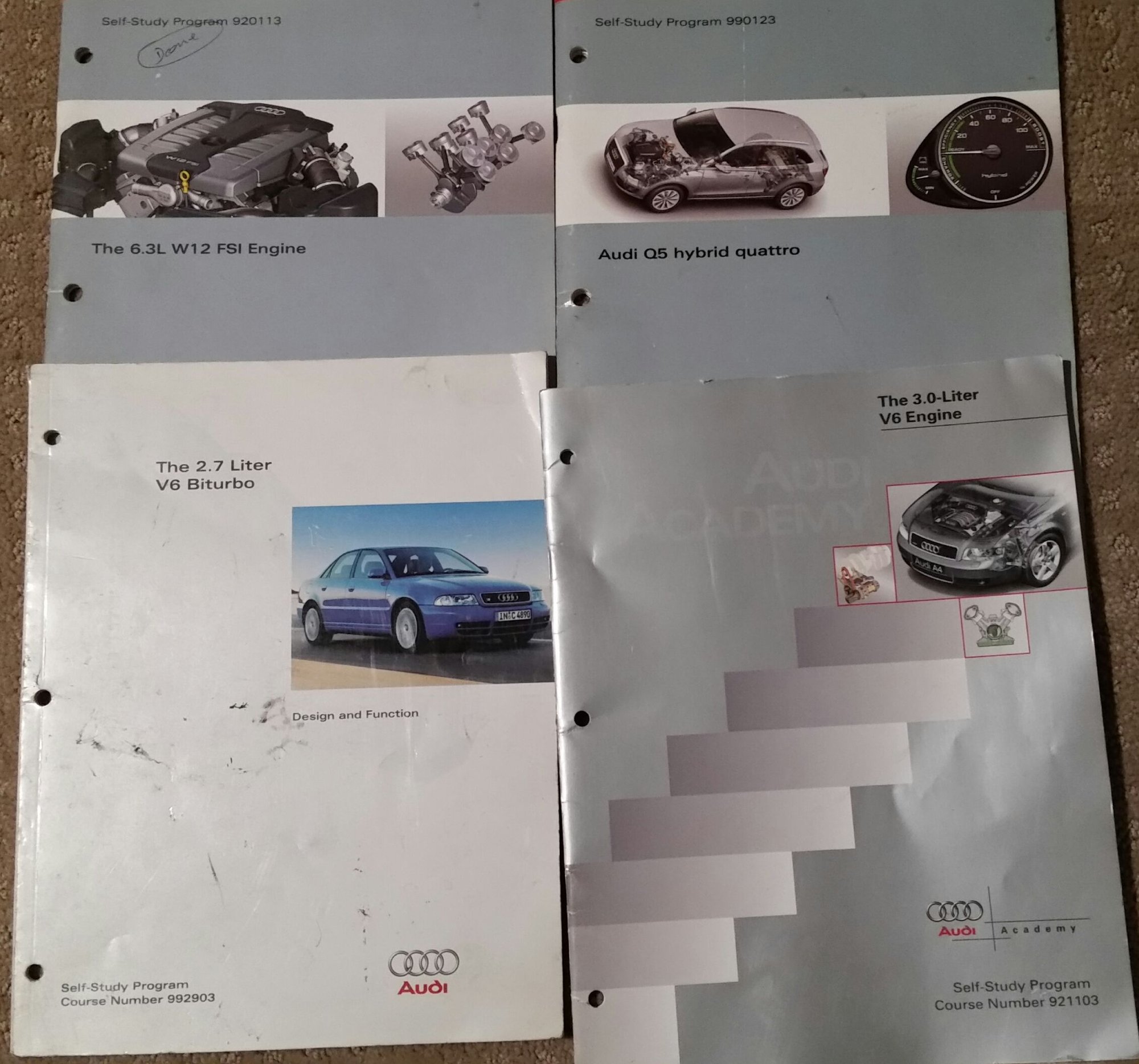 Audi Other Dealership Reference Manuals and self-study program