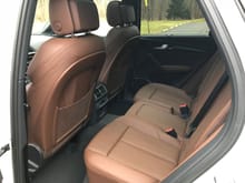 Seat backs are matching color vs competition that are typically black plastic