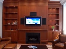 Fellow AWers custom home theater wall, designed and built by me and my cohorts