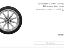 OEM B9 RS5 Coupé Winter wheel option