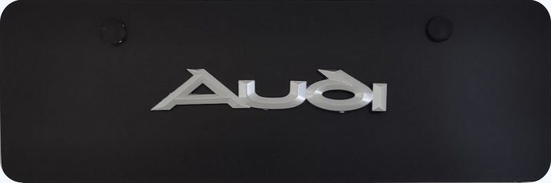 Accessories - Audi 3d chrome script mini novelty plate 4" x 12 " - New - All Years  All Models - Thornton, CO 80241, United States
