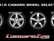 2010 Camaro Wheel Selection