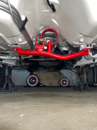 Spohn mid length torque arm mount/ driveshaft loop installed.