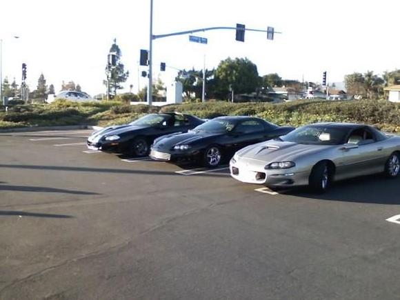 We drew in a crowd, since we went to the mall parking lot down the street and were staring at our own cars, people wanted to see whats up and also took pictures, they felt obligated I guess...