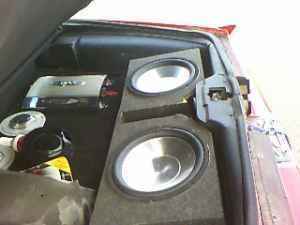 Sound System. Two 10" subs with a 1200 Watt amp.
