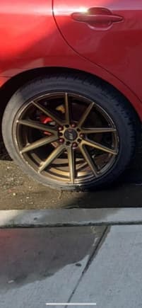 18 inch Gold Wheels with Tires