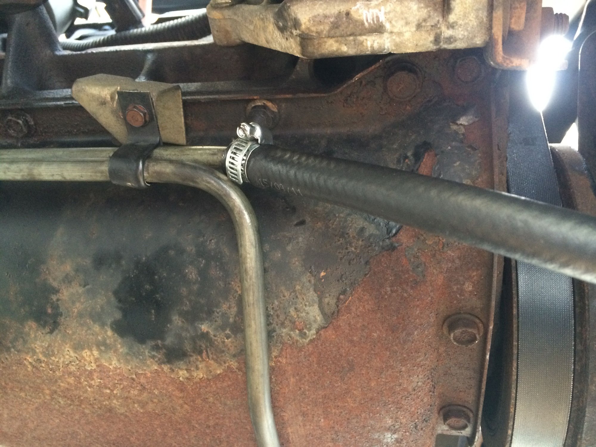 Transmission cooler line leak Jeep Cherokee Forum