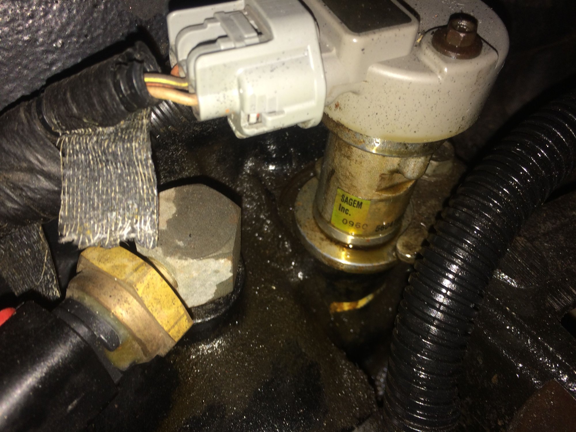 leaking cam sensor...help! Jeep Cherokee Forum