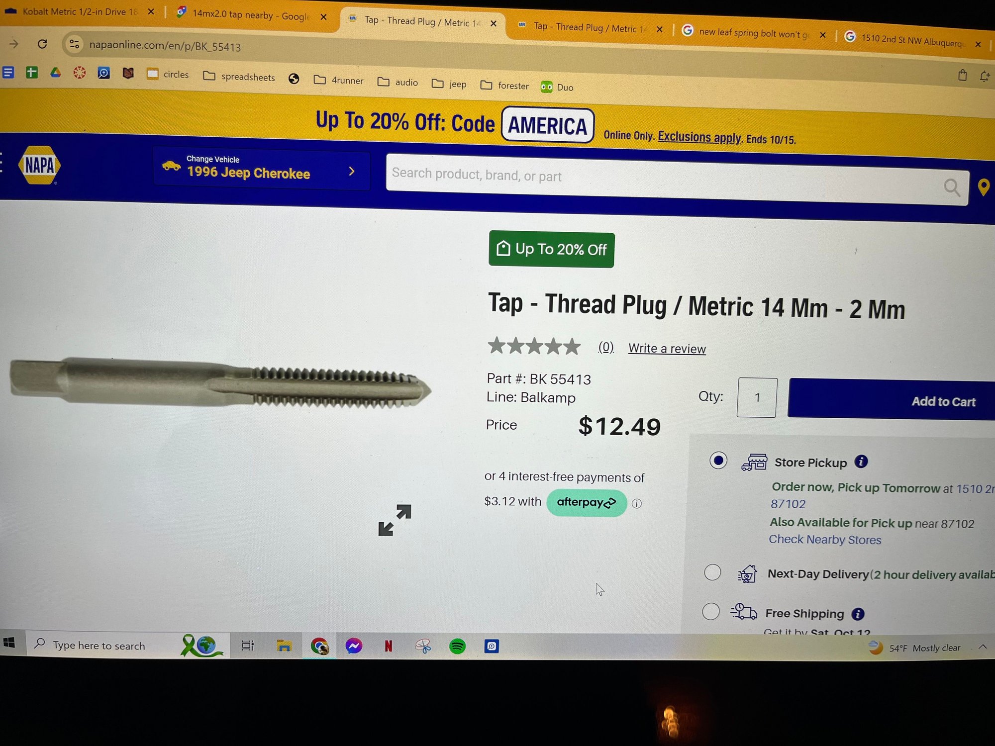 was having a really difficult time getting one bolt back in; it was the one that was seized. i think i stripped it a bit, so i used a tap and was finally able to get the bolt back in.