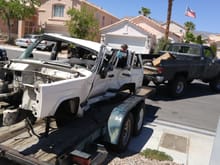 Donor jeep going for scrap