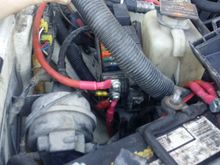 Battery hot to PDC. Hot leg from PDC to fused lead to alternator.