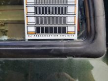 The last decal that I applied was the XJ Preservation Society sticker. I follow them on Facebook as I am attempting to somewhat restore my XJ!