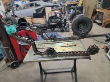 Got them all welded up. Once im ready I will make a connection between where the bag mounts to it and the front bushing 