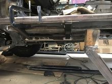 Put it back into position, checked the fit about 20 times, then welded it to the frame stiffeners.