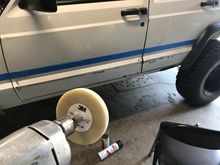 Removing adhesive strip 