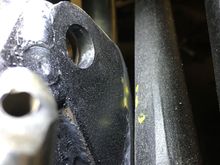 Ran into a bit of clearance issue. With my stock type steering setup, the drag link was hitting my bracket.