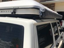 The roof rack was specifically designed for this RTT and an extremely low mount