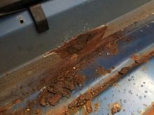 Passenger seem rust spot mentioned 