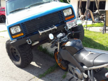 Squished motorcycle anyone?