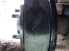 Driver's side trailing shoe