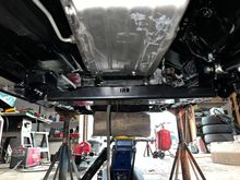 Rock Link crossmember installed. 