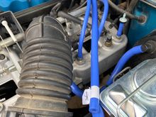 Here’s the way they it was going to be with the amount of hose they gave me. I didn’t like the sharp bend and it reating in the master cylinder. 