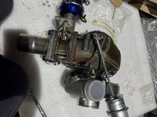 I installed an internal watergate for safety. The watergate in blue will need to be relocated. It’s clocked for my application with oil drain on bottom and compressor outlet pointing upward. 