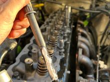 I remembered to put sealant on #11, but forgot to drop #14 in the head before setting it on the block. 