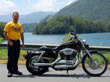 Just before entering the Dragons Tail. US HWY 129. 318 curves in 11 miles.