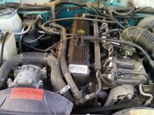 engine was surprisingly clean.....meaning no oil splattered all over it lol