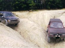 some washouts, one nasty geo!
