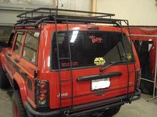 I thought I needed a brace between the two so I decided to place on there.  I'm 240lbs and climb up there all the time.  It could be built sturdier, but I'm fine with this size square tube.