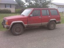 my jeep later that day (now added kc lights to replace the fogs, light bar with 3 400 watt tractor fog lights, 6.5 inch lift and 34 inch tsl super swapers