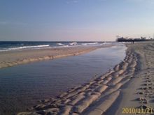 Super Low Tide on Beach