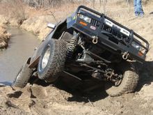 xj trying the hill climb