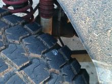 Jeep 3. Sky jacker spring w/ rancho shocks and fabricated, stainless steel lower control arm.