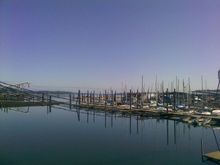 Olympia down at the bay