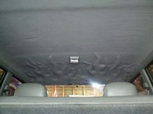 Molded headliner w/ flames