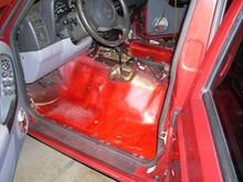 Red Jeep Restore
Rust free floor boards. Painted them anyway for more protection. Have pristene steering wheel and door panels ready to go in from 1999.