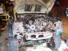 motor ready to be pulled