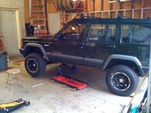 Flying high in anticipation of new D30 axle seals.