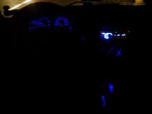 Blue LED Instrument, AC, Switches and Shifter light conversion.