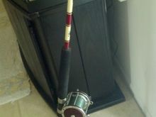 My Penn Senator 4/0 reel along with my Penn Senator heavy action rod with rollers! (My new shark rod) 80lb mono 250lb mono liter