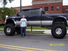 A friends Ford F350 (my friend is 6&quot;4)